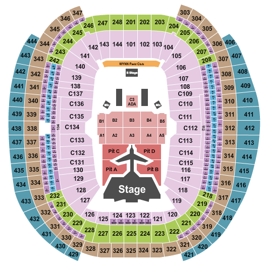 Allegiant Stadium Thomas Rhett Seating Chart